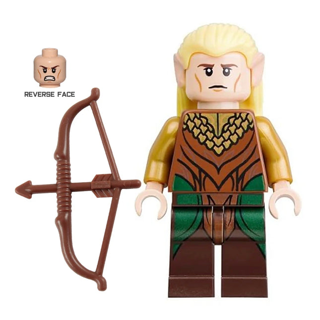 LEGO Minifigure - Legolas - Reddish Brown and Gold Robe, The Hobbit (2012) [Lord of the Rings]