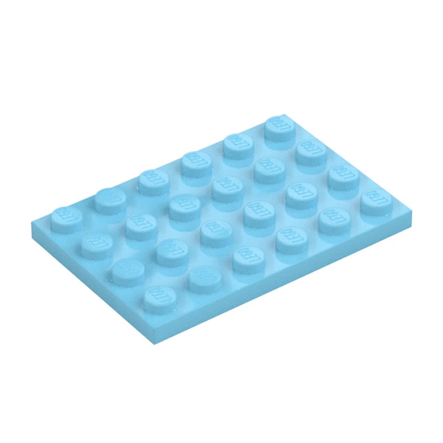 LEGO Plate, 4 x 6, Medium Azure [3032] 4619515