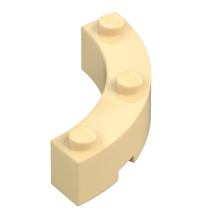 LEGO Brick, Round Corner 4 x 4, Macaroni, Tan [48092] 6452537