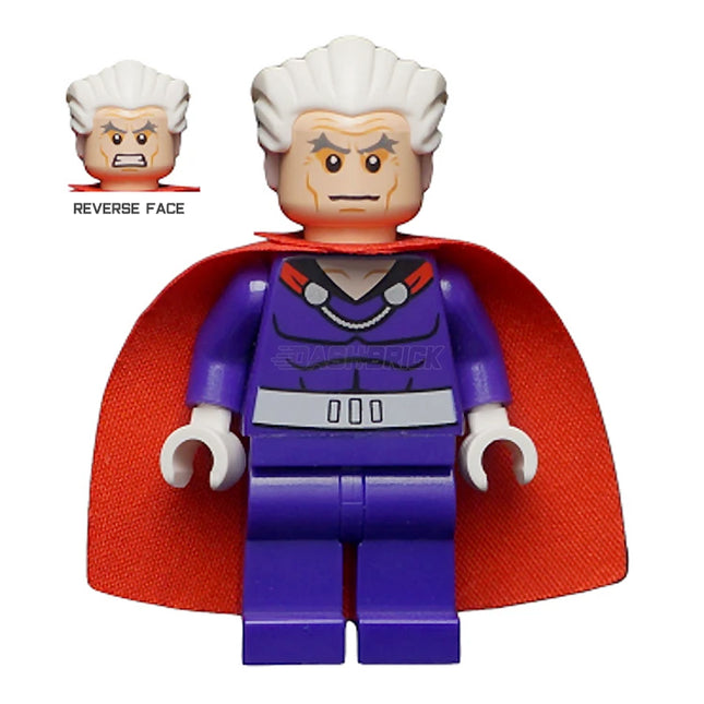 LEGO Minifigure - Magneto - Dark Purple Outfit, X-Men (Original 2014) [MARVEL]