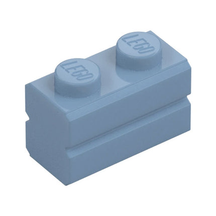 LEGO Brick, Modified 1 x 2, Masonry Profile, Sand Blue [98283] 6417947