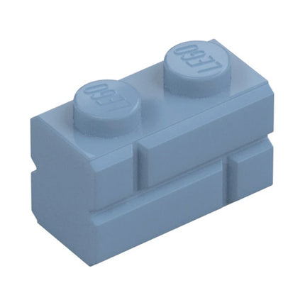LEGO Brick, Modified 1 x 2, Masonry Profile, Sand Blue [98283] 6417947