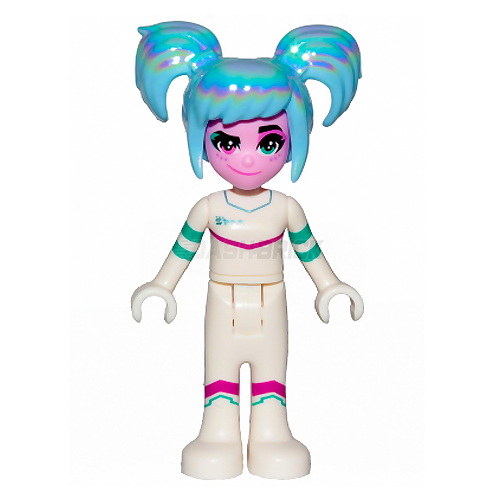 LEGO Minifigure - Sweet Mayhem, Crooked Smile, Raised Eyebrow, Hair (2019) [THE LEGO MOVIE]
