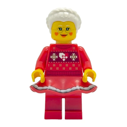 LEGO Minifigure - Mrs. Claus, Red Holiday Sweater and Wavy Skirt (2025) [Limited Edition]
