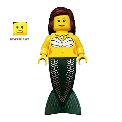 LEGO Minifigure - Mermaid, Tail, Clamshells (2009) [PIRATES]