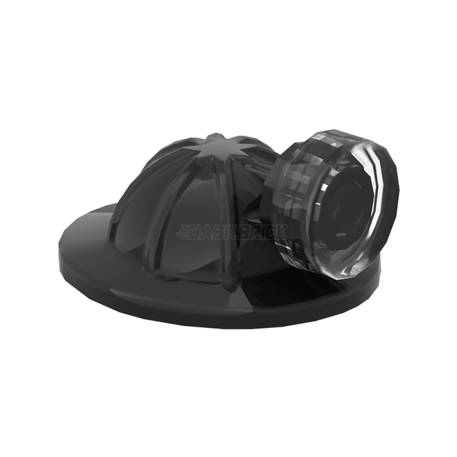 LEGO Minifigure Part - Hat, Helmet, Hard Hat, Mining, Light, Black [98289] 6349965
