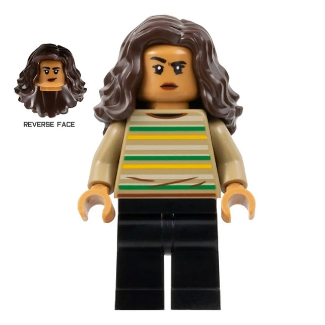 LEGO Minifigure - MJ (Michelle Jones) - Dark Tan Striped Sweater, Spider-Man (2023) [MARVEL]