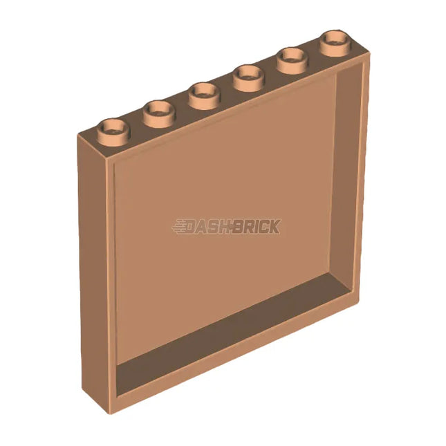LEGO Wall/Panel 1 x 6 x 5, Medium Nougat [59349] 6313598