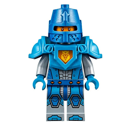 LEGO Minifigure - Royal Soldier / King's Guard - Blue Helmet with Eye Slit, Dark Azure Armor and Hands (2016) [NEXO KNIGHTS]
