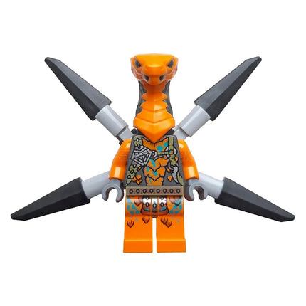 LEGO Minifigure - Viper Flyer - Light Bluish Gray Bar Holders (2023) [NINJAGO]