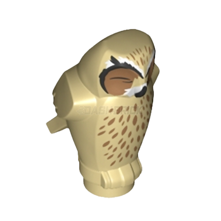 LEGO Minifigure Animal - Owl, Closed Wings, Tan [92084pb05]
