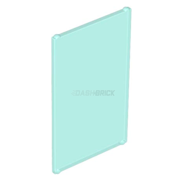 LEGO Glass for Window Frame 1 x 4 x 6, Trans-Light Blue [60803]