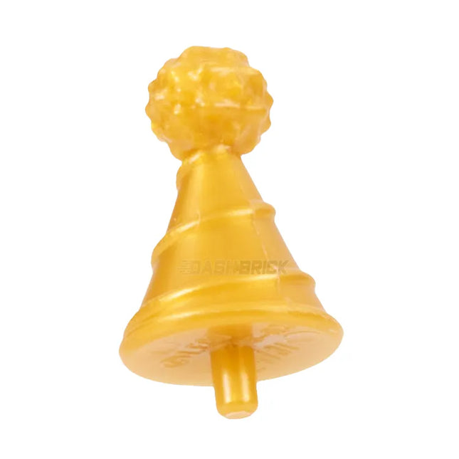 LEGO Minifigure Part - Hat Add-on, Small Pin, Party Hat, Birthday, Pearl Gold [24131] 6287612