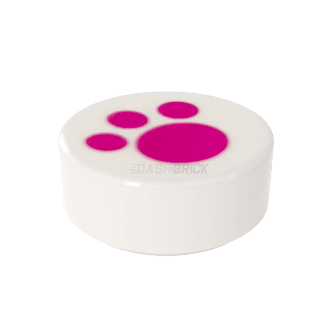 LEGO Minifigure Accessory - Tile, Paw Print, Treat/Cookie [98138pb120]