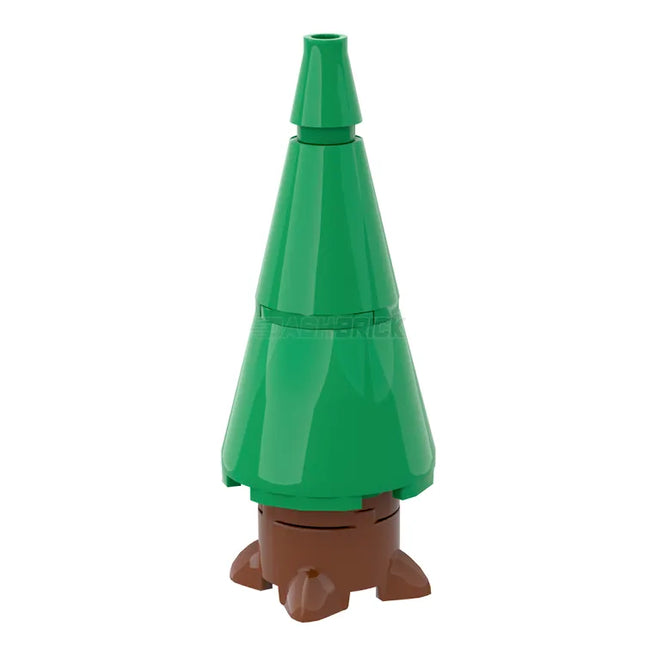LEGO "Wide Pine Tree" - Brick Built, Green [MiniMOC]