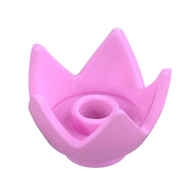LEGO Minifigure Accessory - Crown/Eggshell, 5 Points, Bright Pink [39262] 6475900