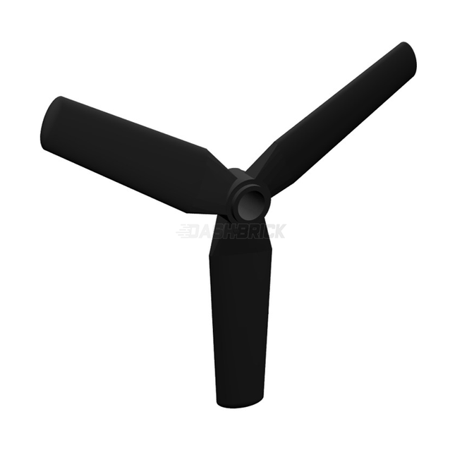 LEGO Propeller 3 Blade 9 Diameter with Center Recessed, Black [15790] 6055123
