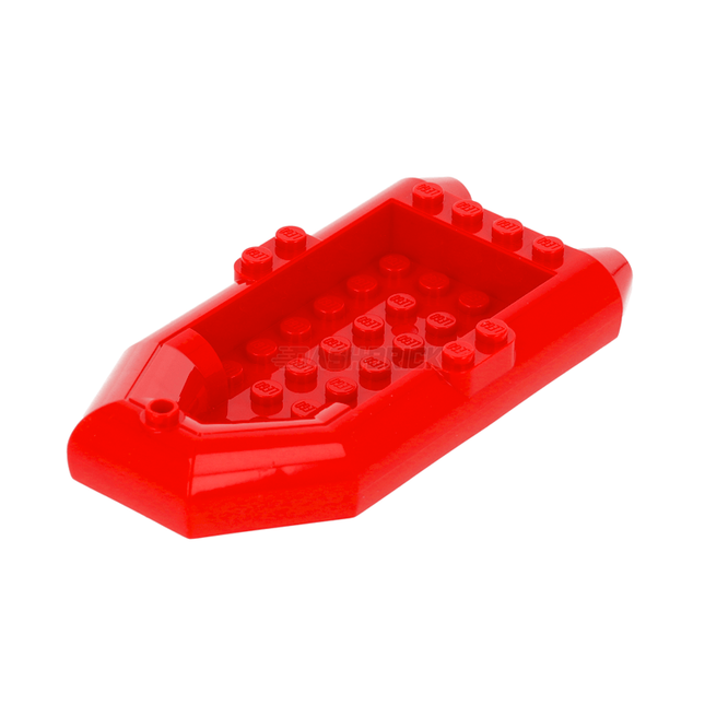 LEGO Minifigure Accessory - Boat, Rubber Raft 12 x 6 x 2, Medium, Red [78611]