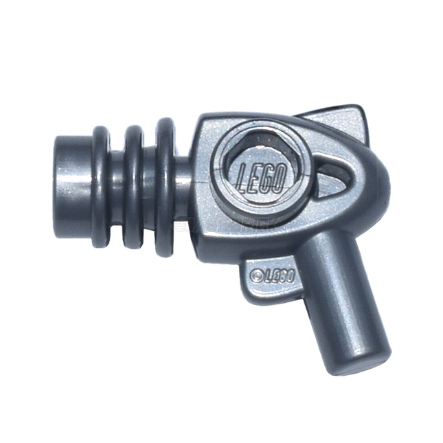 LEGO Minifigure Accessory - Space Ray Gun, Rounded Heat Diffusers, Flat Silver [13608] 6046398