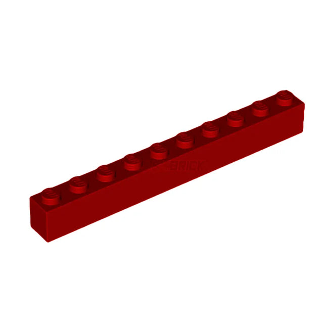 LEGO Brick 1 x 10, Red [6111] 611121