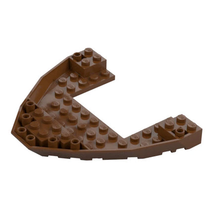 LEGO Wedge, Boat, Bow Brick 10 x 12 x 1 Open, Reddish Brown [47404] 6436240