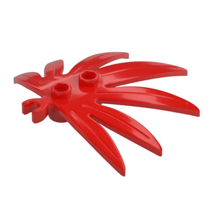 LEGO Plant Leaves 6 x 5 Swordleaf/Palm, Clip, Red [10884] 6541442