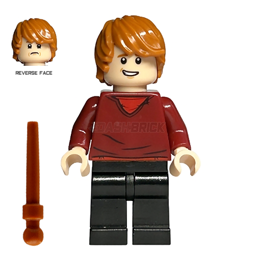 LEGO Minifigure - Ron Weasley - Dark Red Sweater, Black Legs (2020) [HARRY POTTER]