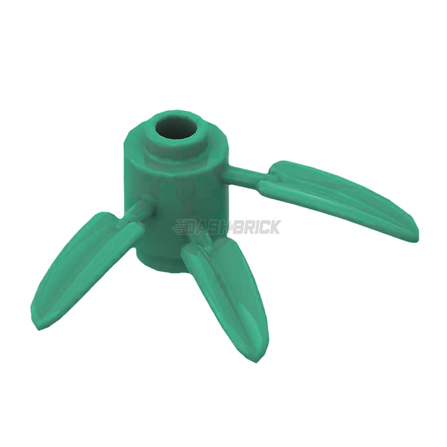 LEGO Plant Brick, Round 1 x 1 with 3 Bamboo Leaves, Sand Green [30176]