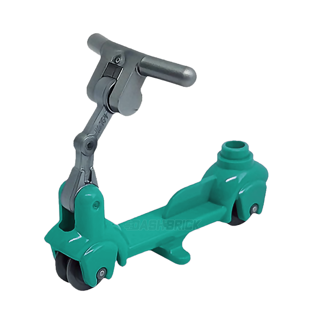 LEGO "Electric Scooter" Minifigure, Dark Turquoise [MiniMOC]