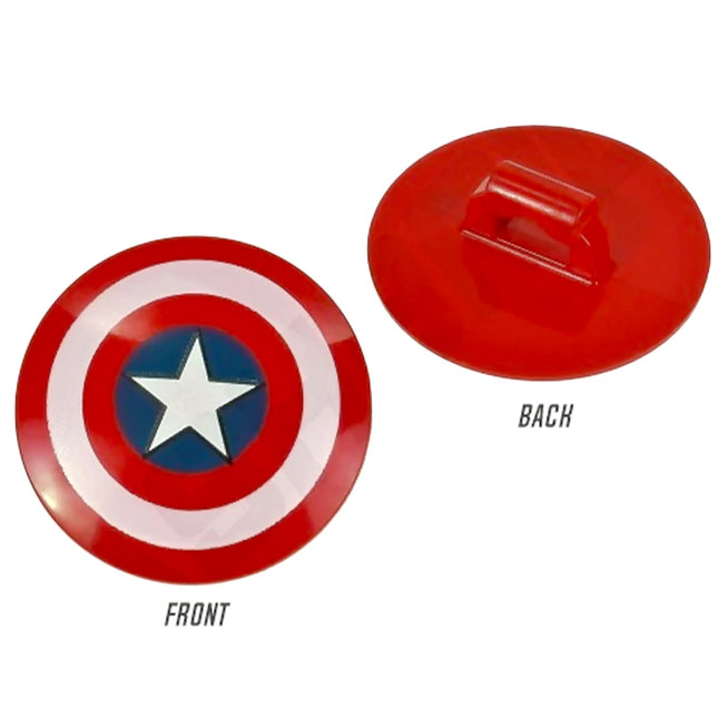 LEGO Minifigure Accessory - Captain America's Shield, Dark Red (2012 Edition) [75902pb01]