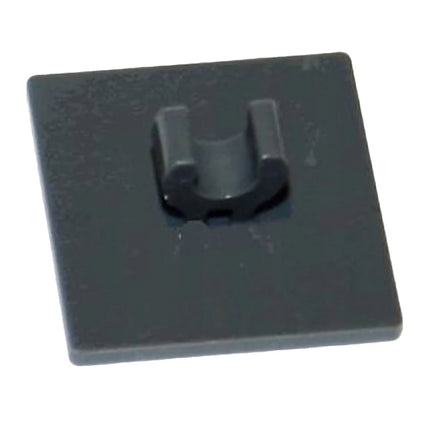 LEGO Road Sign 2 x 2 Square with Open O Clip with Diamond Gold Triangles, Dark Grey [15210pb069] 6298838