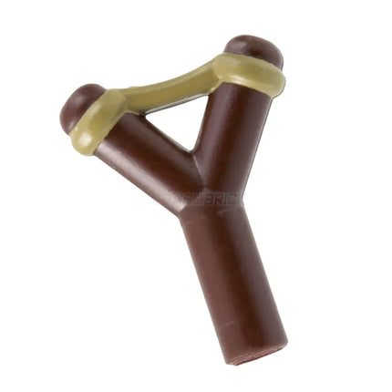 LEGO Minifigure Accessory - Weapon Slingshot, Dark Tan Band [19900pb03] 6415215