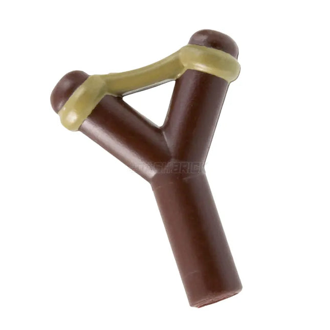 LEGO Minifigure Accessory - Weapon Slingshot, Dark Tan Band [19900pb03] 6415215