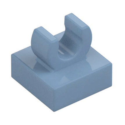 LEGO Tile, Modified 1 x 1 with Open O Clip, Sand Blue [15712] 6364367