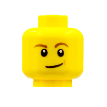 LEGO Minifigure Part - Head, Eyebrows, Lopsided Smile [3626pb1286] 6100222