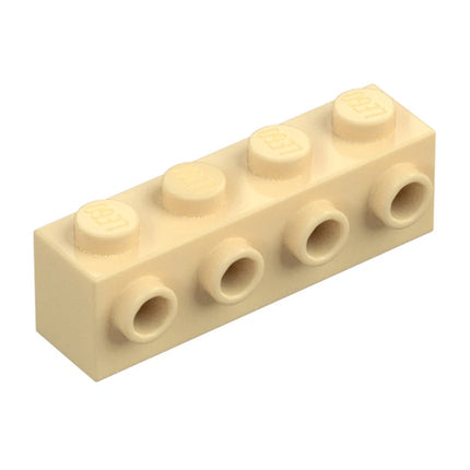 LEGO Brick, Modified 1 x 4, 4 Studs on 1 Side, Tan [30414] 4201062