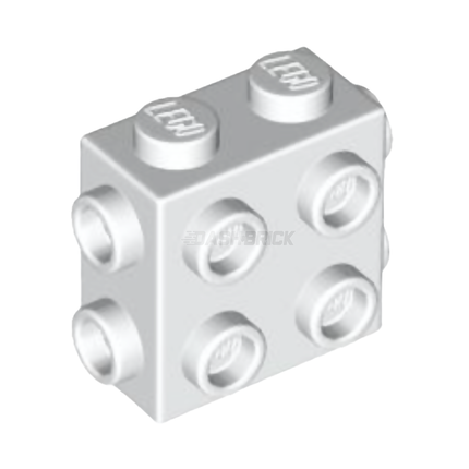 LEGO Brick, Modified 1 x 2 x 1 2/3 with Studs on 3 Sides, White [67329] 6312480
