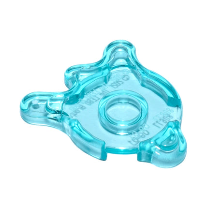 LEGO Tile, Round 2 x 2 Splat with Side Extensions, Trans-Light Blue [80677] 6373590