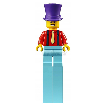LEGO Minifigure - Stilt Walker, Fairground, Purple Top Hat (2009) [CITY]