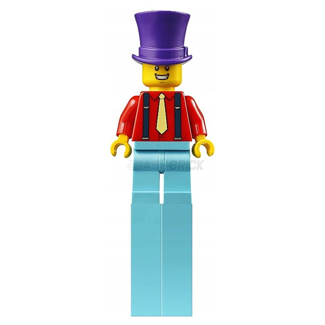 LEGO Minifigure - Stilt Walker, Fairground, Purple Top Hat (2009) [CITY]