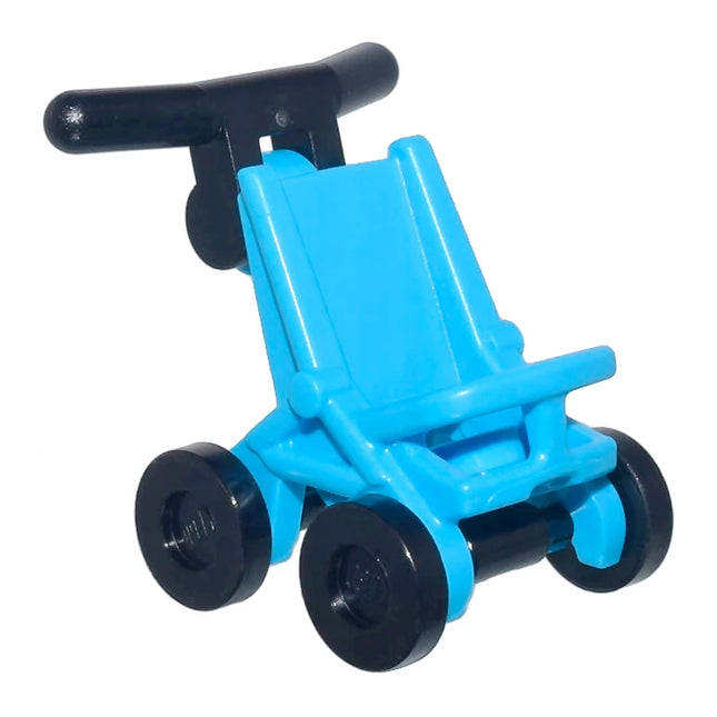LEGO Minifigure Accessory - Stroller / Baby Carriage Seat / Pram, Dark Azure [5491]