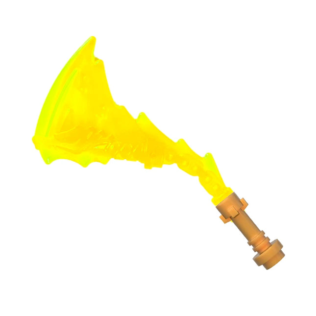 LEGO Minifigure Accessory - Weapon Sword, Katana, Trailing Energy, Trans-Neon Green [73766b]