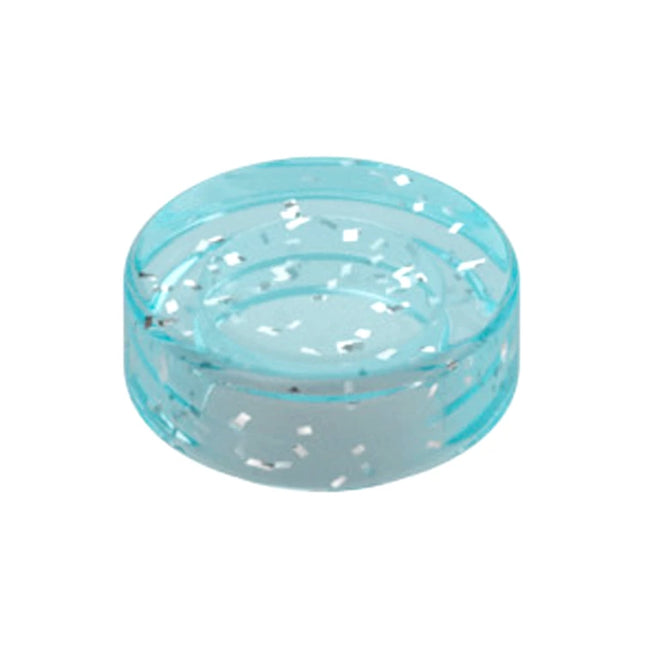 LEGO Tile, Round 1 x 1, Glitter Trans-Light Blue [98138] 6299918
