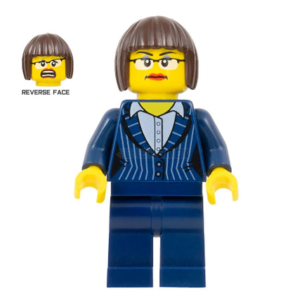 LEGO Minifigure - "Executive Ellen" Pinstripe Suit (2014) [THE LEGO MOVIE]