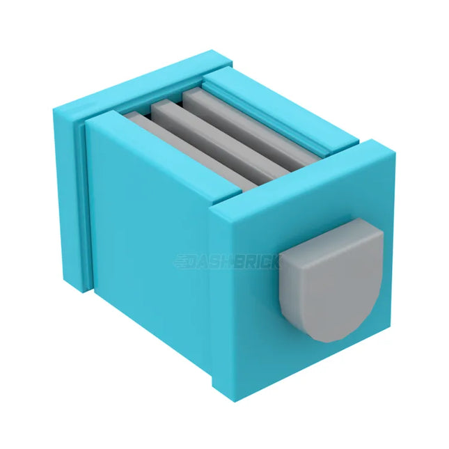 LEGO "Toaster" - Pop Up Design, Medium Azure [MiniMOC]