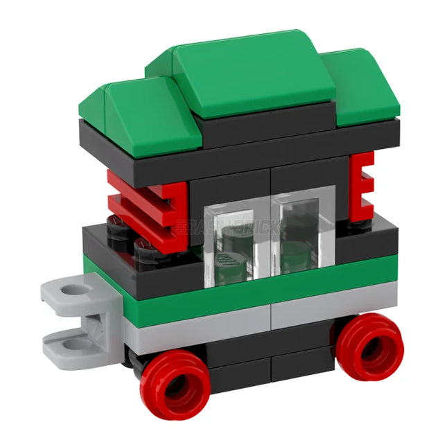 LEGO "Dashbrick Express" #5 Caboose Carriage - Christmas Themed Train [MiniMOC]