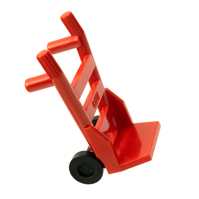 LEGO Minifigure Accessory - Hand Trolley / Truck, Red [2495]