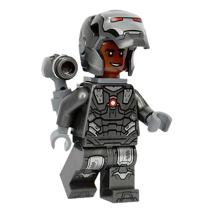 LEGO Minifigure - War Machine, Pearl Dark Gray, Silver Armor, Backpack (2022) [MARVEL]