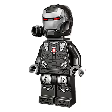 LEGO Minifigure - War Machine, Pearl Dark Gray, Silver Armor, Backpack (2022) [MARVEL]