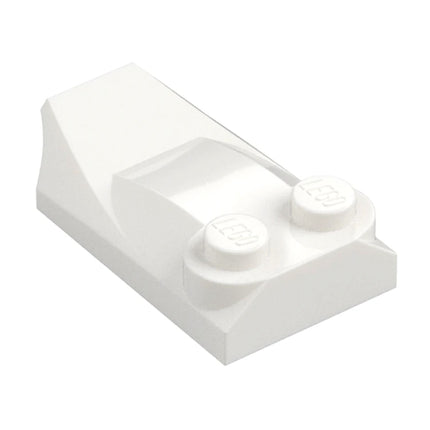 LEGO Slope, Curved 3 x 2 x 2/3 with 2 Studs, Wing End, White [47456] 4610897